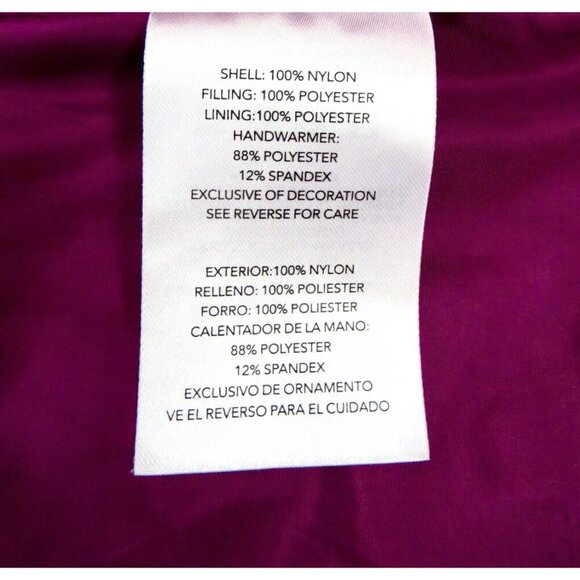 NEW! Spyder Quilted Puffer Parka Jacket ThermaWeb Hooded Youth Pink SZ 14/16 - Picture 6 of 7